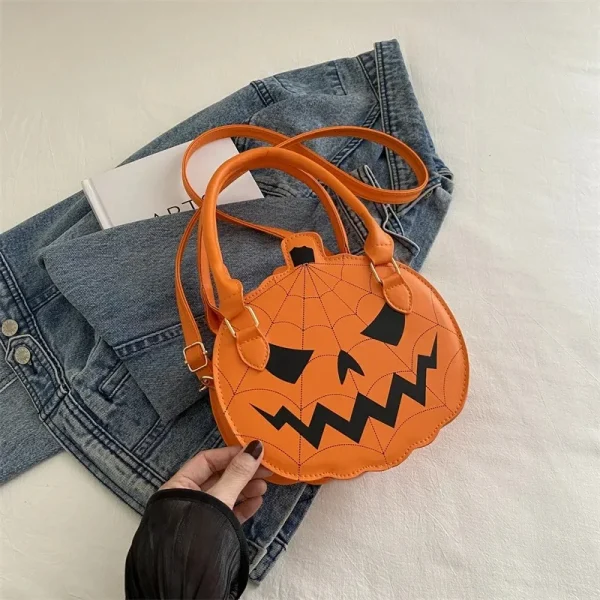 sac à main d'Halloween citrouille orange