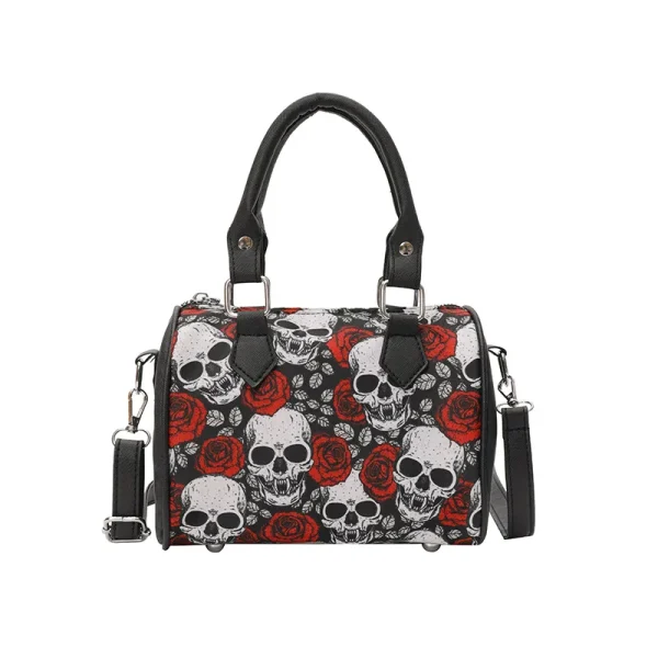 accessoire halloween sac tête de mort