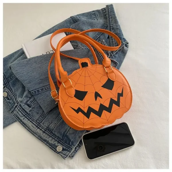 sac à main Halloween en forme de citrouille