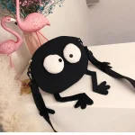 sac en forme de petit monstre noir Halloween