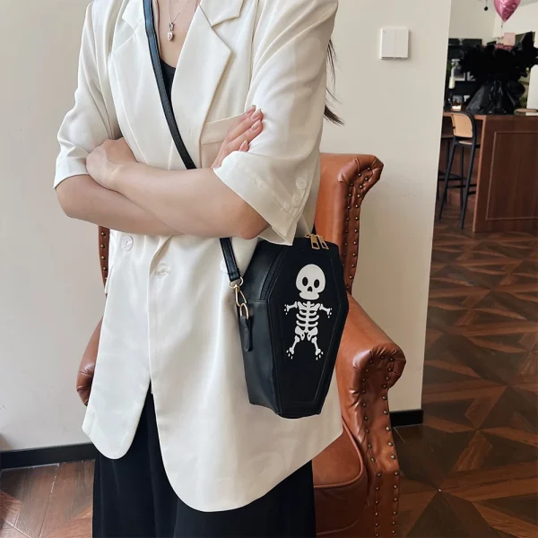 mini sac Halloween squelette