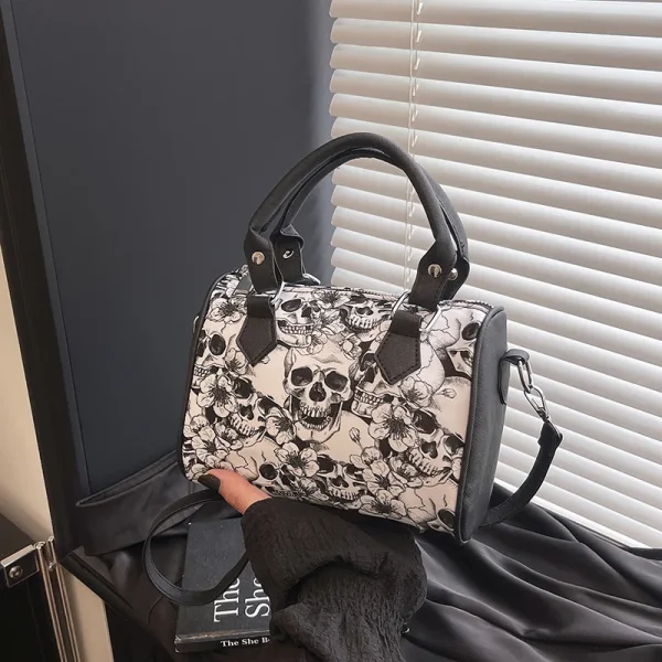 sac à main tête de mort pour halloween