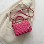 sac rose tendance carré