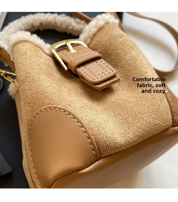 mini sac à main en laine d'agneau