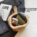 sac à main d'hiver en laine douce