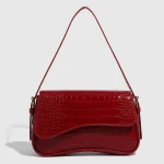 Petit sac Rouge Crocodile crosbody