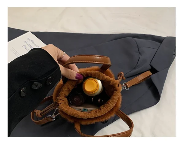 sac seau en peluche amusant