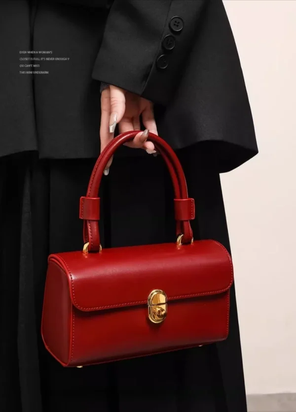 sac à main fashion rouge