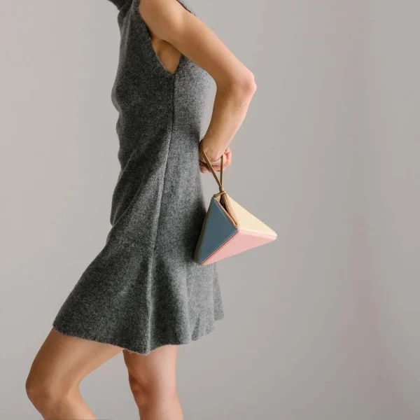 sac à main avec texture en patchwork varié