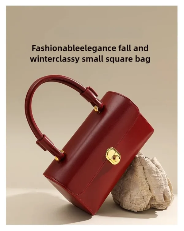 sac à main compact rouge