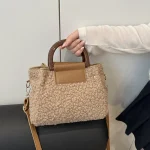 sac à main mode pour femme en fausse fourrure
