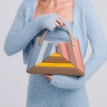 sac à main en cuir avec fermeture éclair