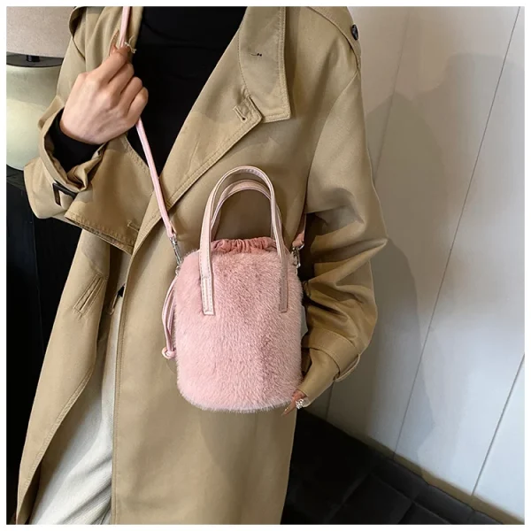 sac à main peluche avec fermeture