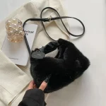 sac à bandoulière adorable en fausse fourrure