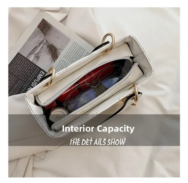 sac à main en simili cuir rouge