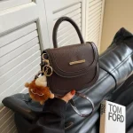 sac à main crossover en cuir PU color block