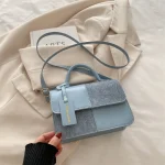 sac à main en simili cuir avec pression