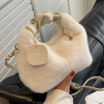 sac bandoulière en peluche doux