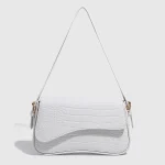 sac crocodile rouge en bandoulière