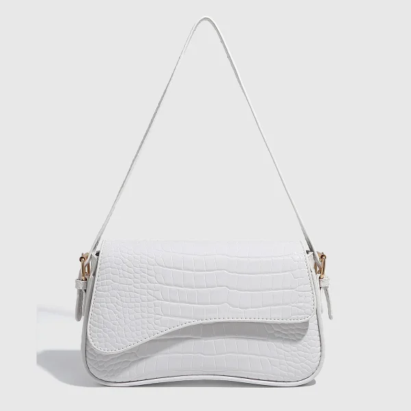 sac crocodile rouge en bandoulière