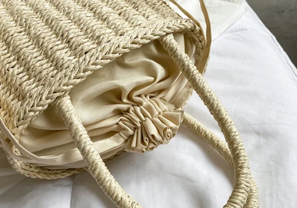 sac d'été chic en rotin écologique