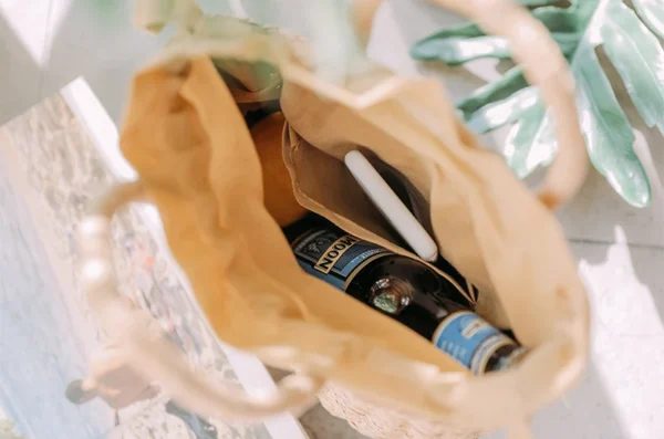 sac d'été élégant en paille