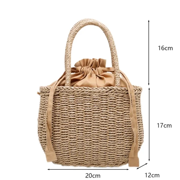 sac à porter à la plage en rotin