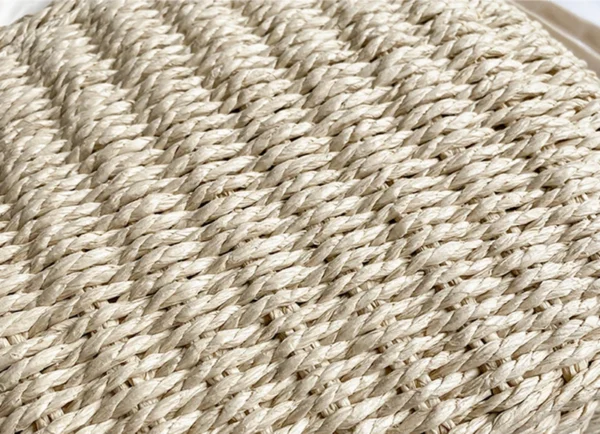 sac de mode en rotin tressé