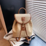 sac à dos équitable en paille tressée