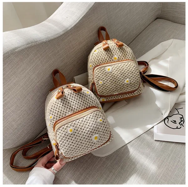 sac à dos motif fleuri pour été