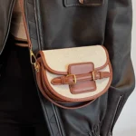 sac à main en cuir style vintage