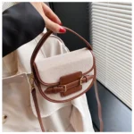 mini sac à main élégant en cuir