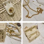 sac à main estival en tissu naturel