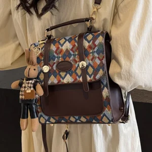 Petit Sac à dos de luxe vintage style britannique