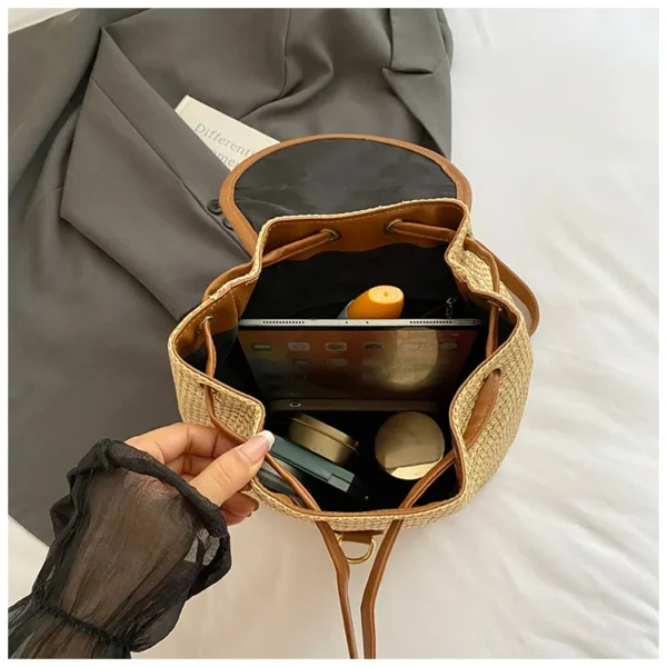 sac à dos pour excursions d'été en paille