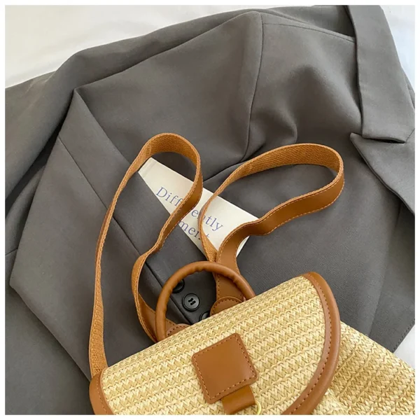 sac à dos écologique en paille tressée