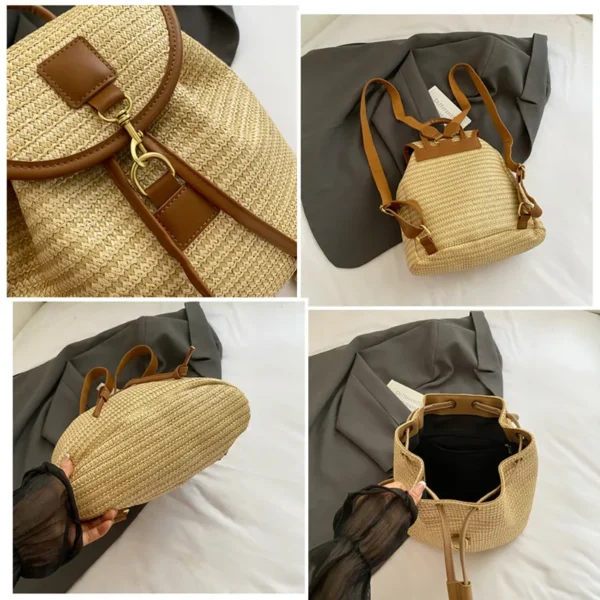 accessoire d'été en paille tressée