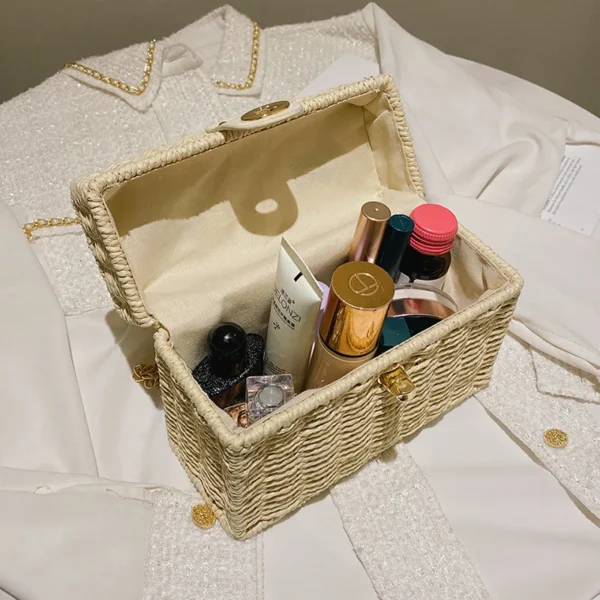 sac à main éco-responsable en rotin tressé