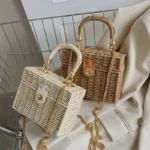 sac d'été chic en rotin