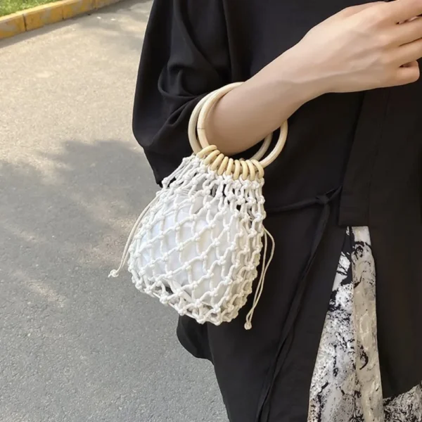 sac à main léger en paille pour la plage