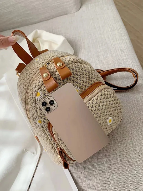 mini sac à dos avec motif floral