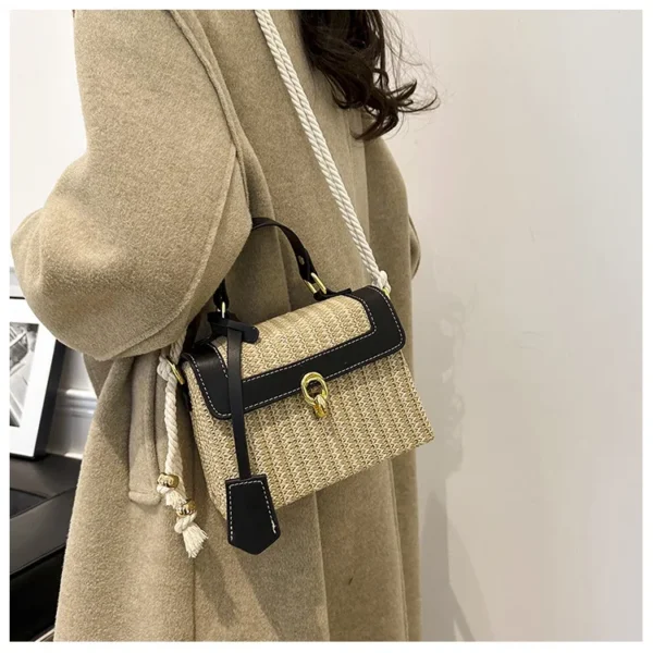 sac de créateur tissé coloré